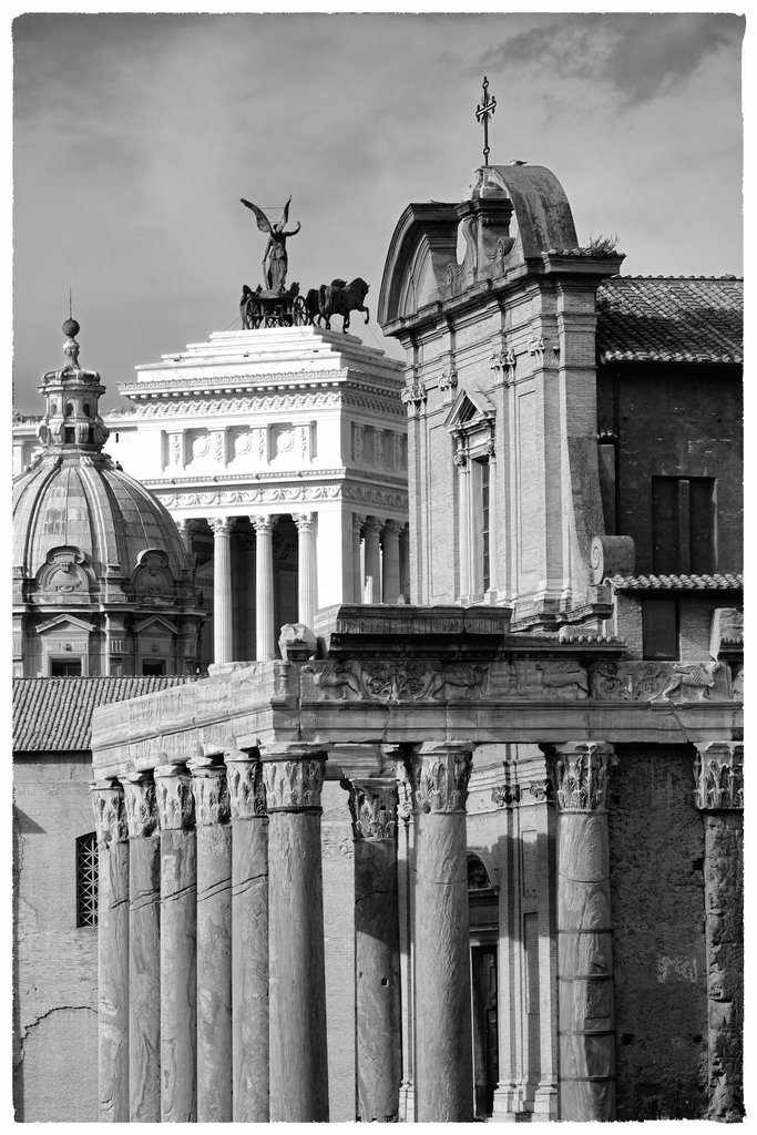 Rome Honeymoon Fuji XE-1 Palatine Hill 9 mono
