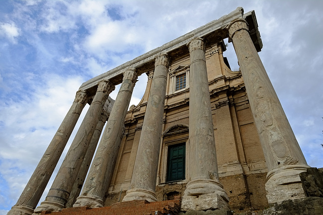 Rome Honeymoon Fuji XE-1 Palatine Hill 26 Temple of Antoninius and Faustina