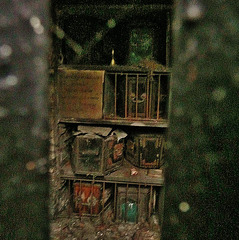 brompton cemetery, earls court,  london,victorian coffins stacked in the catacombs of 1838