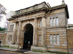 brompton cemetery, earls court,  london,1838 main entrance gate lodge by benjamin baud