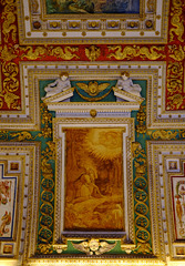 Rome Honeymoon Fuji XE-1 Vatican Museums Map Room ceiling 3