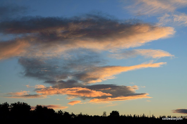 Sky at dusk