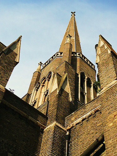 abney park cemetery chapel, stoke newington, london, by william hosking 1840