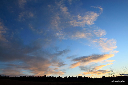 Sky at dusk