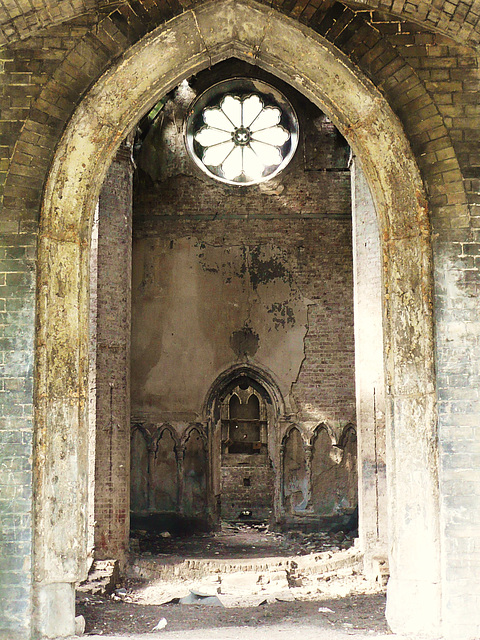 abney park cemetery chapel, stoke newington, london, by william hosking 1840