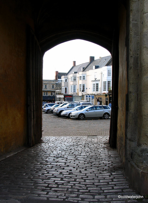 Wells Cathedral Street through the Cloisters