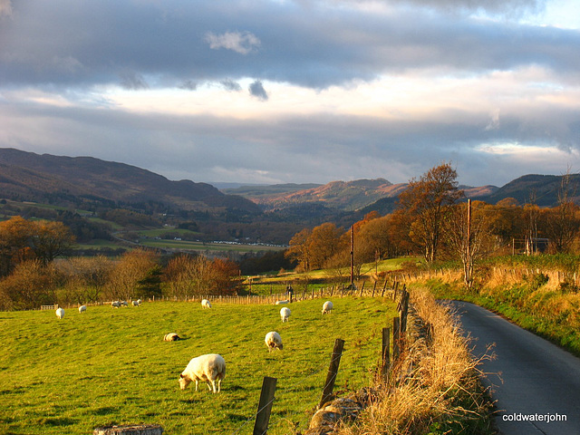 Looking north from above Pitlochry