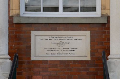 Highgate Library foundation stone