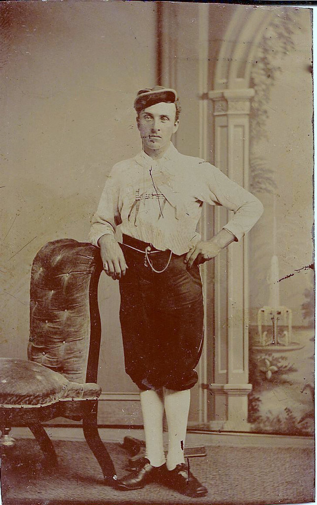 Morose Man in Breeches Tintype