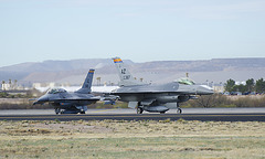 General Dynamics F-16C 84-1387 and F-16D 83-1180