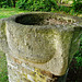 all saints church, fulham, london,dug up in 1827 in fulham high street, this stone basin is one of a type with corner lugs that I have seen in some churches used as a font, and labelled as being saxon! they were probably querns or mortars of the c15 or la