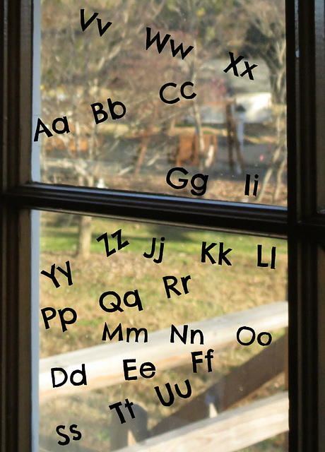 Alphabet Window of Letters