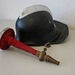 Office equipment: old fire fighting gear