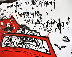 Fear and Loathing in the New Amsterdam Café – Hastings Street near Hamilton, Vancouver, British Columbia