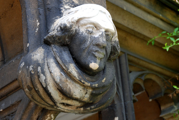 Bust outside Lambeth Palace Library