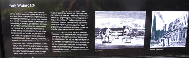 York Watergate information board