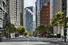 Looking Down West Hastings Street – Vancouver, British Columbia