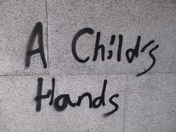 A child's hands