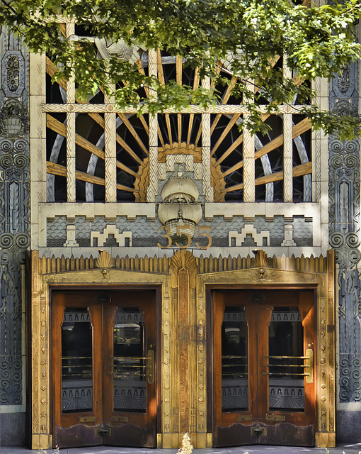 Front Doors of the Marine Building – Burrard and West Hastings Streets, Vancouver, British Columbia