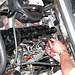 Checking and adjusting valve clearance on a Mercedes-Benz 300D (W123)