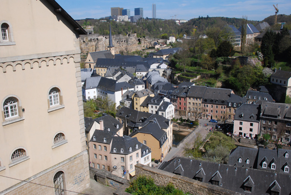 Looking down over the old town