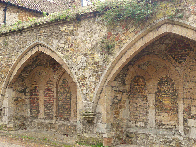 ely cathedral, dark cloister