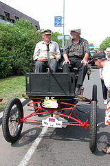 Steam cars at the National Oldtimer Day in Holland: 1902 Waltham