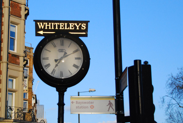 Whiteleys clock