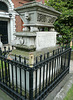 st.botolph bishopsgate, london,tomb of william rawlins in graveyard , 1838