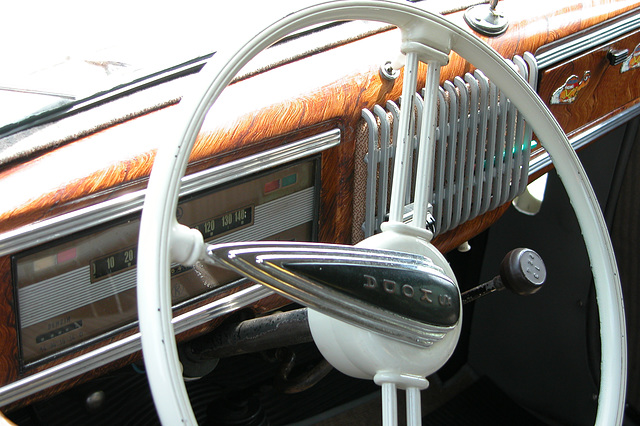 National Oldtimer Day in Holland: 1949 Skoda 1101 Roadster dashboard