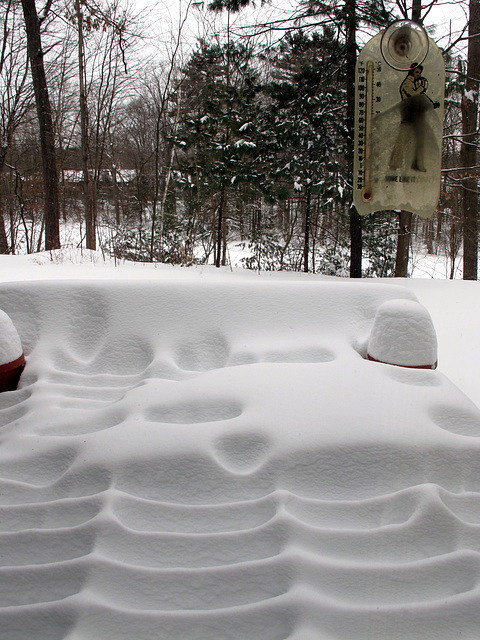 Back Deck After Blizzard