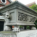 st.botolph bishopsgate, london,tomb of william rawlins in graveyard , 1838, with lion's head and paws