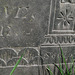 st.mary, walthamstow, london, c19,detail of slate gravestone of elizabeth ward, carved in 1825 by holt of spratton near northampton