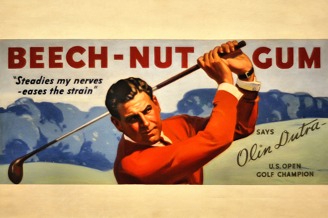 Beech-Nut Gum Ad – United States Golf Association Museum, Far Hills, New Jersey
