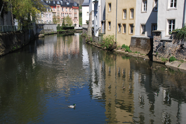 River running through the old city