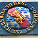 haberdashers hall, gresham st., london,metal property mark with arms of the city livery company of the haberdashers, 1831