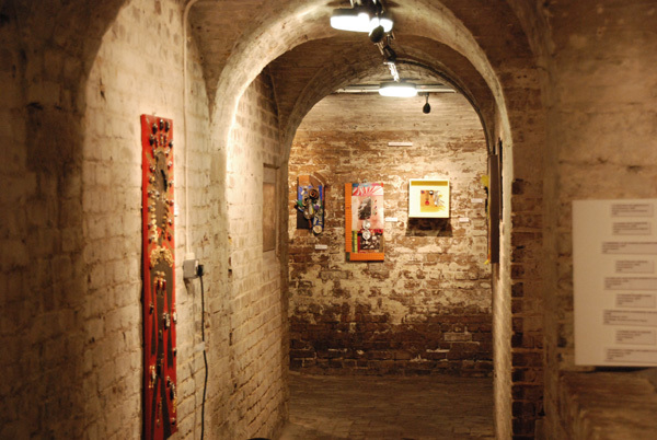 View through the crypt