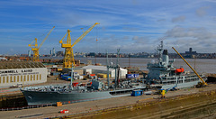 RFA GOLD ROVER in Cammell Laird, Birkenhead