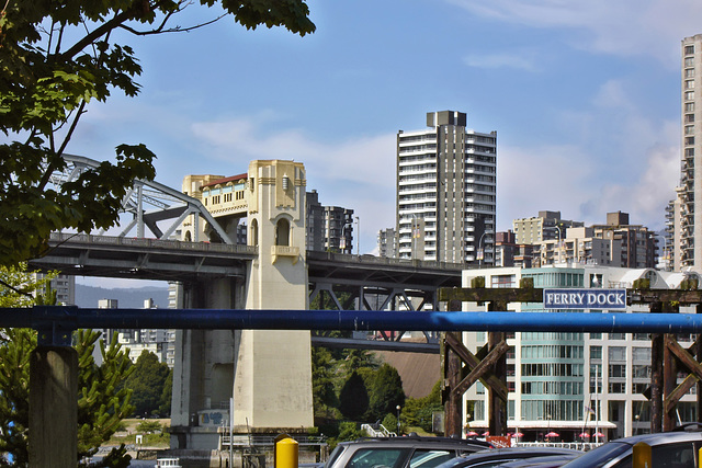 The Burrard Street Bridge from Granville Island – Vancouver, British Columbia