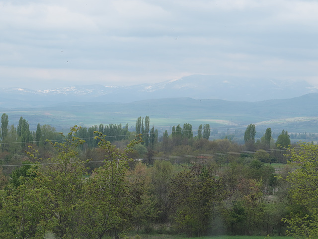 La plaine de Shtip vue depuis Bargala.