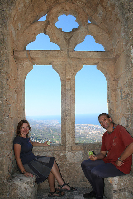 Snacking At St Hilarion Castle