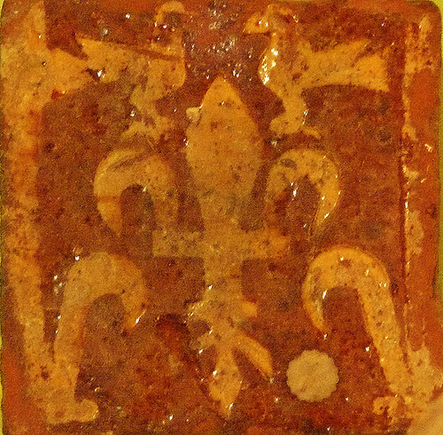 hertford museum , mediaeval tile