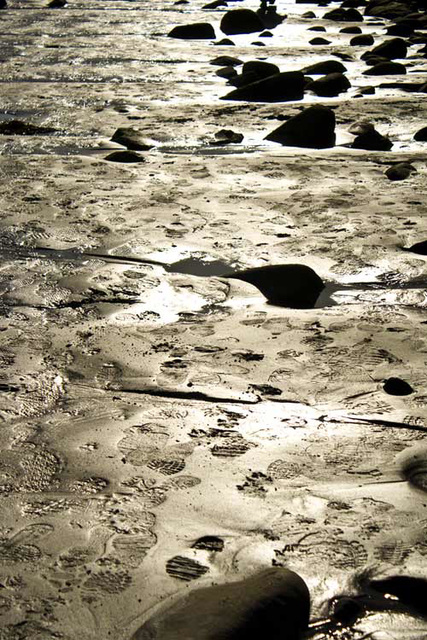 Beach walk in the evening