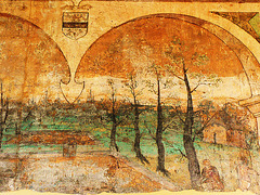 mural at eastbury manor house, barking