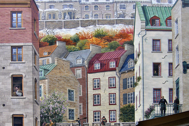 La Fresque des Québécois #1 – Place Royale, Québec City