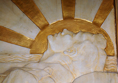 Detail of War Memorial by Gilbert Bayes, Aldeburgh Church, Suffolk