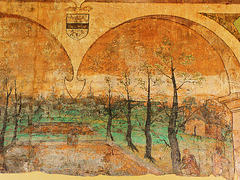 mural, eastbury manor house, barking