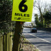 1/2 Way Marker of the Hastings 1/2 Marathon