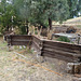 clever fence from old planks