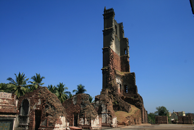 All That Remains Of One Cathedral In Old Goa